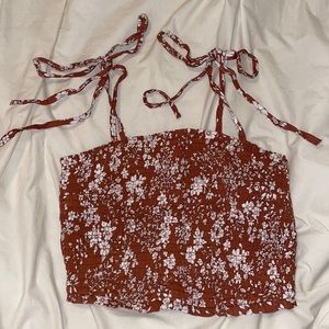 Abercrombie & Fitch tie-Strap Smocked Cami
